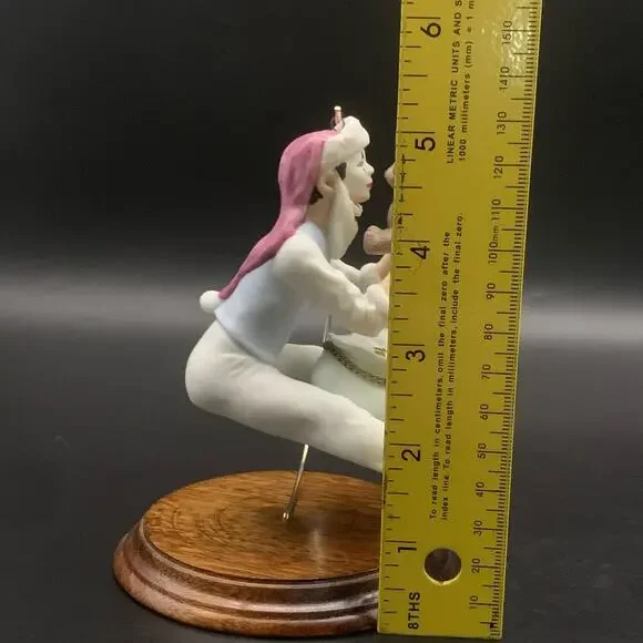 Vintage 1987 Hallmark Keepsake Mime Clown Teddy Bear Ornament - Picture 10 of 16